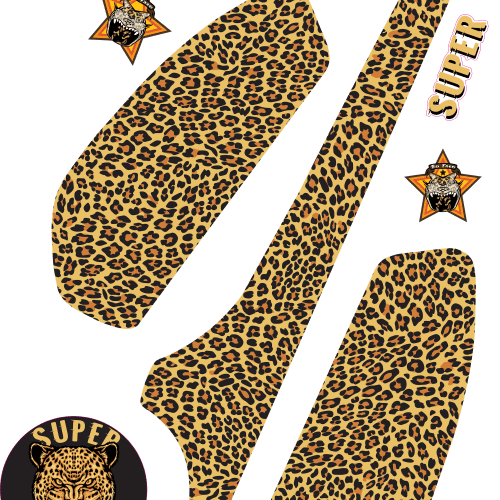 Super73 Decal Leopard Pattern