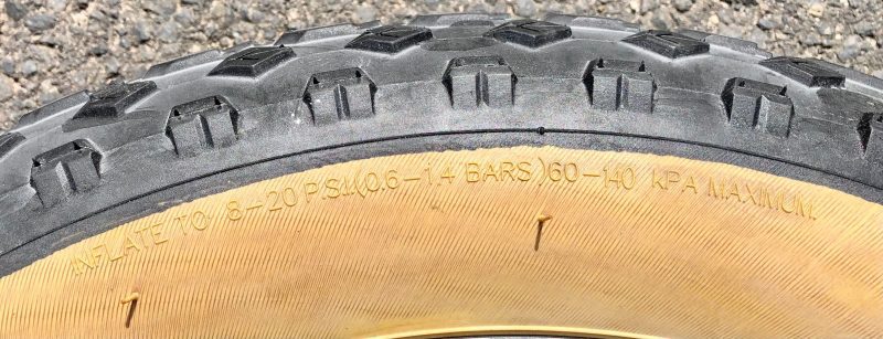 Mission Command tire skinwall 204 20x4 Fatbike 6