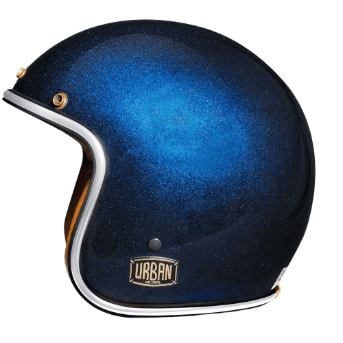 Blue Flake  Helmet Vintage Open Face "Electric bike helmet""Electric Motorcycle helmet"