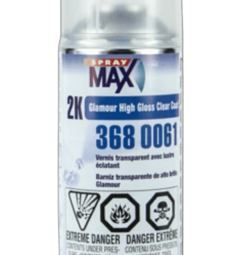 Spray Max 2K Clear Coat Glamour Hi Gloss Satin Matte