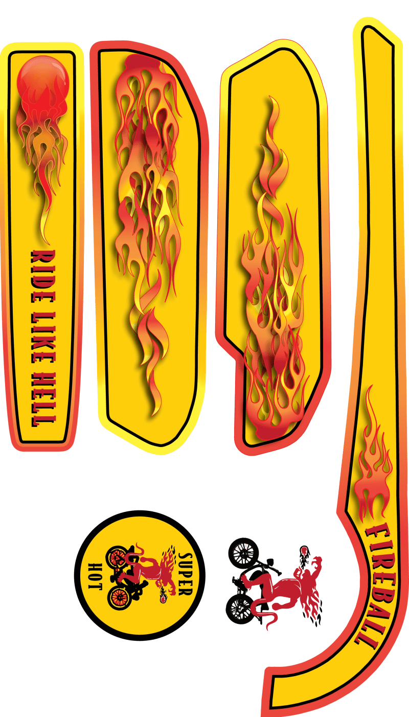 Super73 Fireball decal set by Custom73