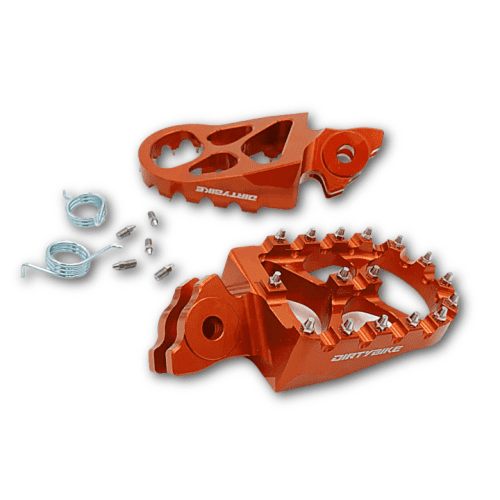 Surron Sur Ron Light Bee LBX OrangePegs db CNC aluminum footpeg orange