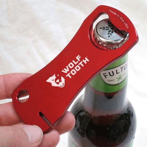 WT tool bottle opener beer red