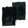 Black fingerless glove for bikes and electric bikes