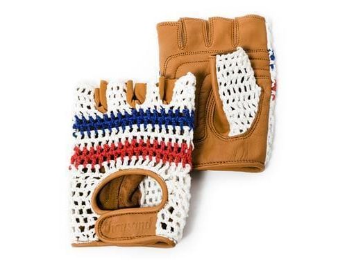 Red, White and Blue  fingerless glove for bikes and electric bikes